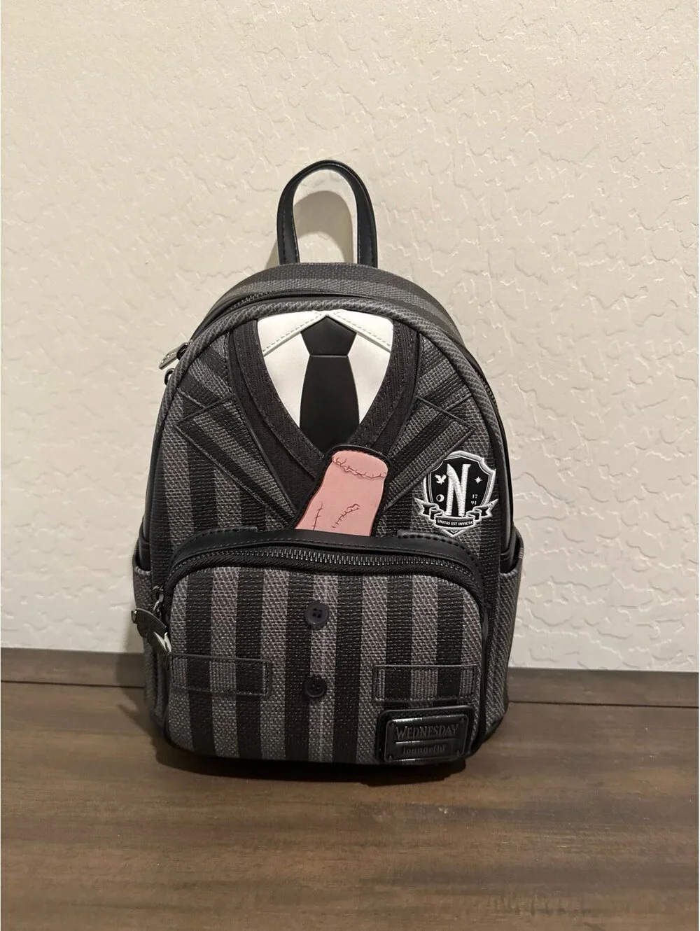Loungefly Wednesday Nevermore Academy Uniform Backpack NWT